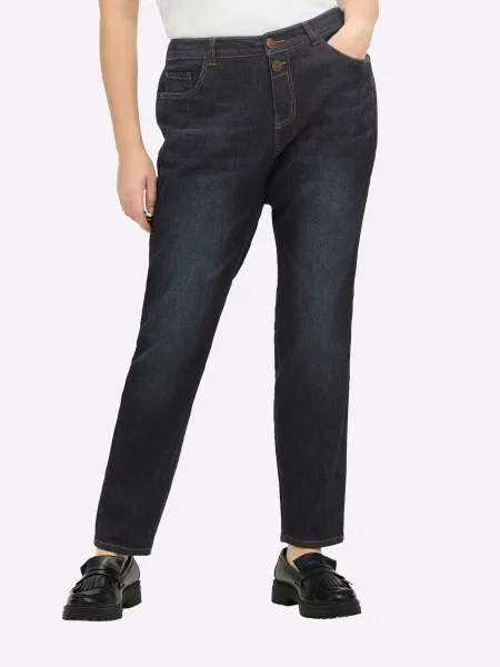 SHEEGO Jeans închis albastru