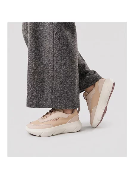 Sneakersy Alexander Smith skórzane brązowe