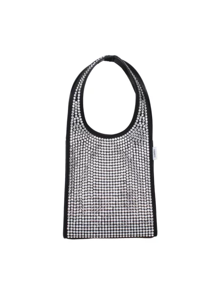 Torebka Coperni z kryształkami czarna