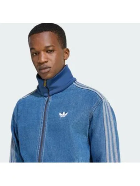 Adidas Pulóver adicolor Denim Firebird kék