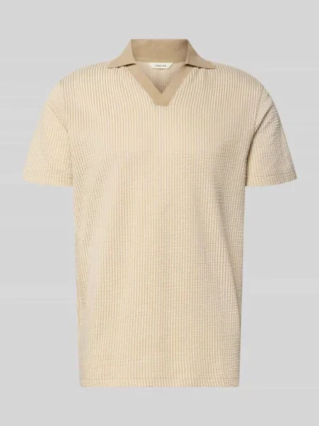 Koszulka polo w kroju regular fit o wyglądzie seersucker model MARNI' Selected Homme