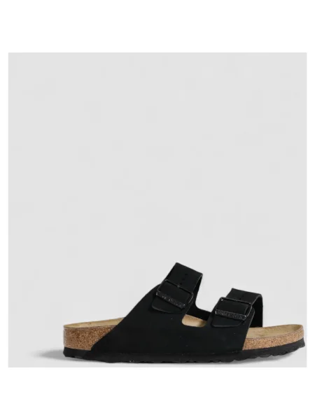 Birkenstock papucs velúrból Arizona női fekete