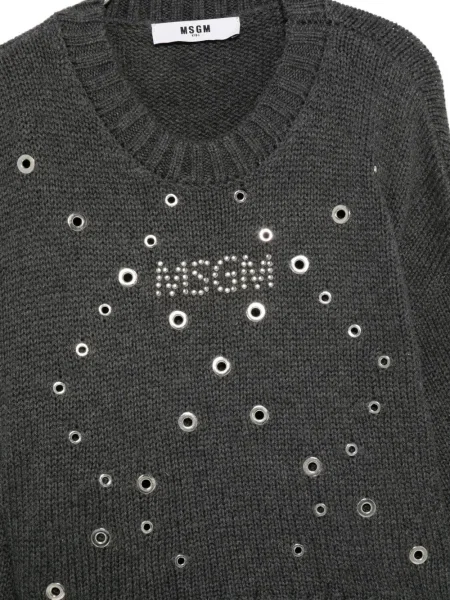 Sweter dziecięcy Msgm szary
