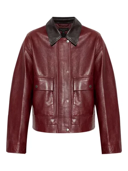 Geanta de piele Rag & Bone roșu