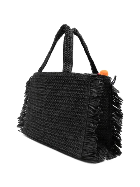 Shopper kabelka Marc Ellis s třásněmi černá