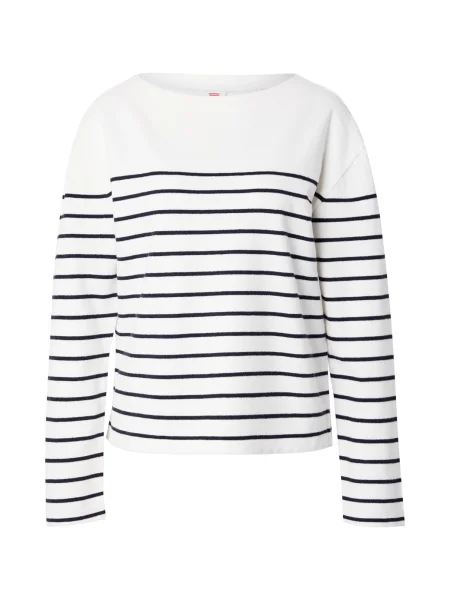 LEVI'S ® Pulover Marin Striped Top negru alb