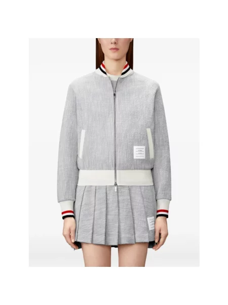 Kurtka bomber Thom Browne szary