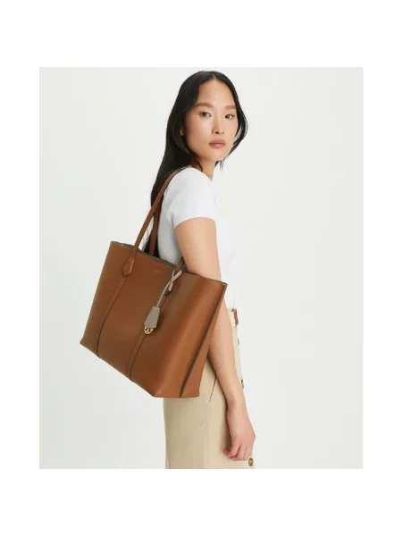 Torebka Tory Burch skórzana brązowa