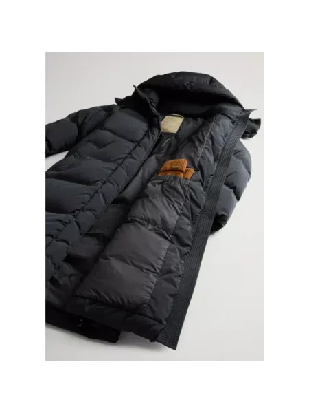 Długa parka Woolrich czarna