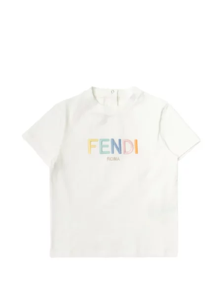 Koszulka dziecięca Fendi biała