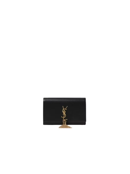 Torebka crossbody Saint Laurent skórzana czarna