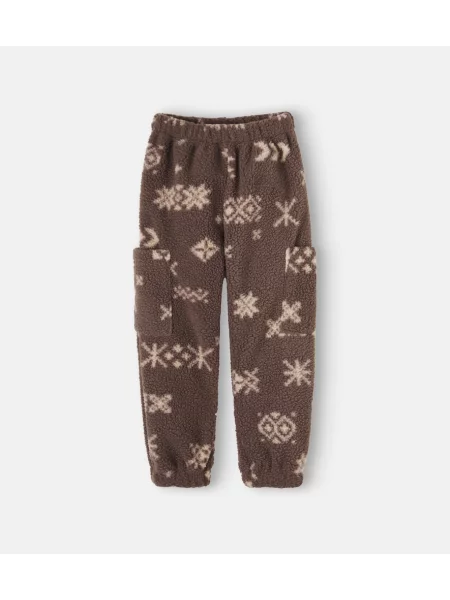 Gyerek fleece melegítő felső Wheat barna