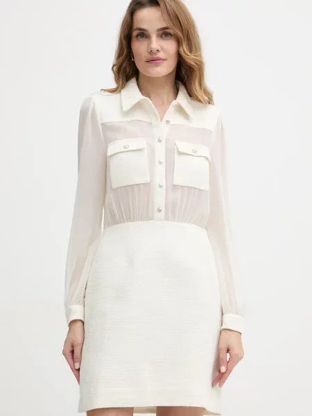 Morgan rochie mini drept RTWINA bej