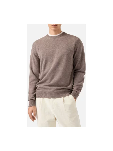 Sweter Mc2 Saint Barth wełniany brązowy