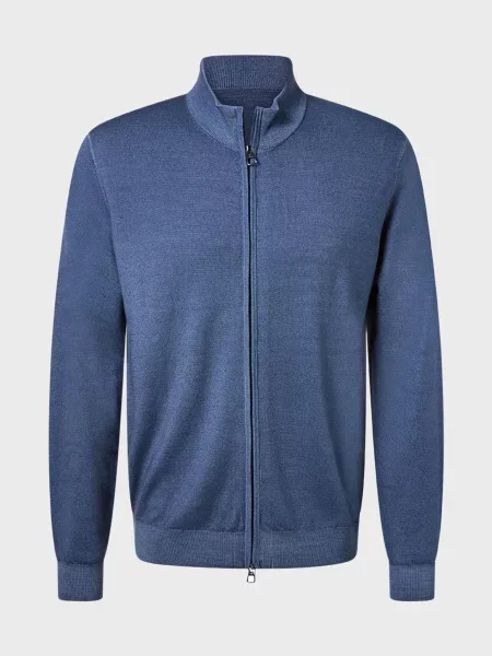 Шерстяной кардиган Pierre Cardin синий