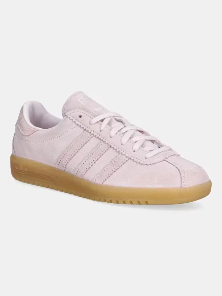 Adidas Originals sneakers din piele întoarsă Bermuda roz