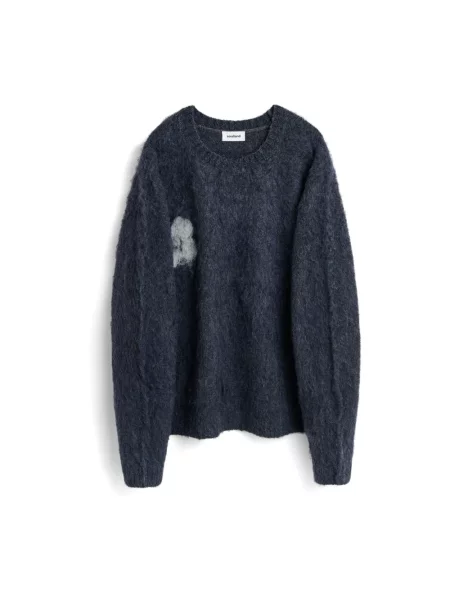 Sweter Soulland wełniany czarny
