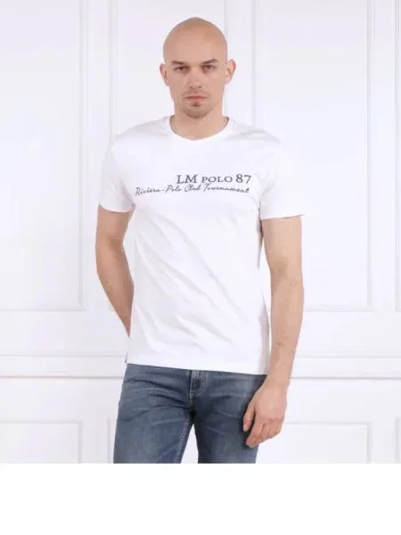 La Martina Tricou alb