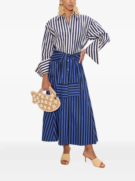 Rochie maxi Simon Miller din poplin albastru