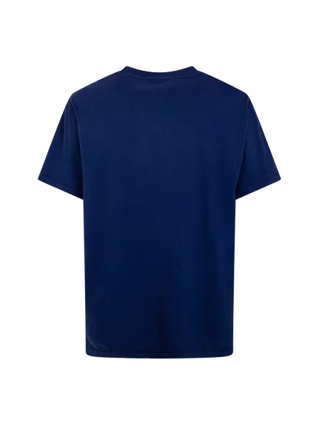 Koszulka polo Polo Ralph Lauren z nadrukiem z krótkim rękawem niebieska