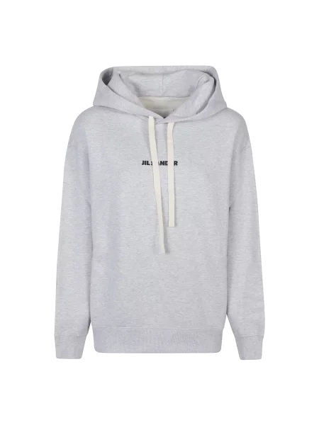 Bluza Jil Sander z logo szara