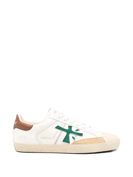 Sneakerși Premiata din piele alb