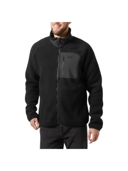Pánska mikina Helly Hansen Panorama Pile Block black čierna