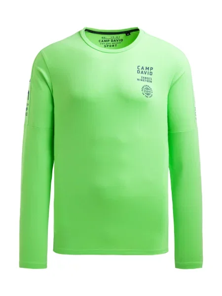 CAMP DAVID Majica temno / svetlo zelena modra