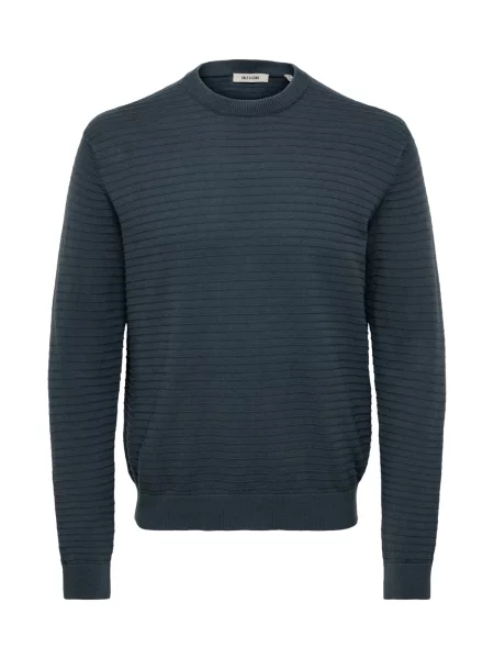 Only & Sons Pulover ONSSTORM fumuriu albastru