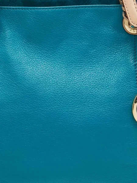 Geanta de piele Michael Kors din piele albastru
