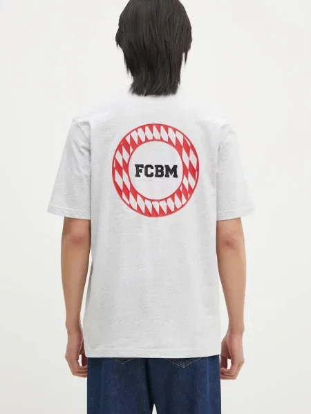 Adidas Performance tricou din FC Bayern Muenchen VRCT T-shirt bărbați cu imprimeu gri