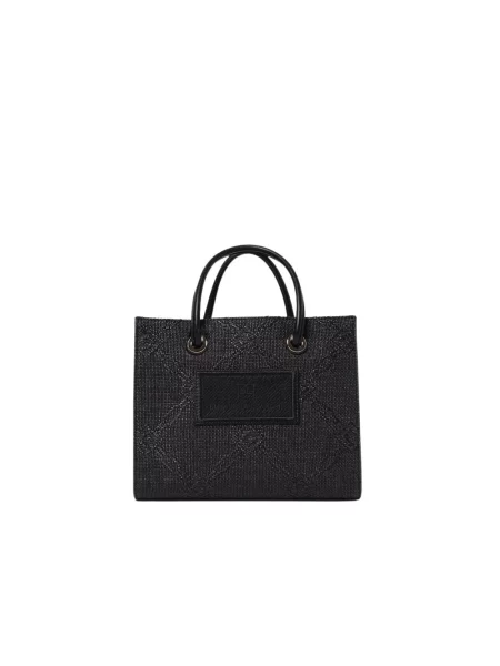 Shopperka Elisabetta Franchi z nadrukiem czarna