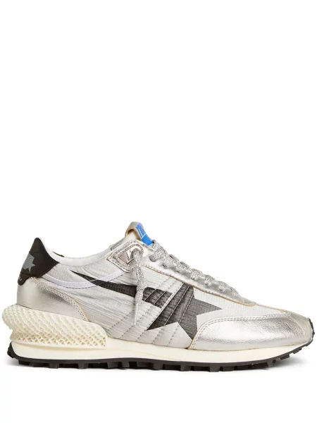 GOLDEN GOOSE Sneakersy Hi Star Classic With List Écru złote