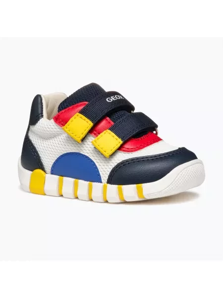 Buty dziecięce Geox Iupidoo white/navy białe