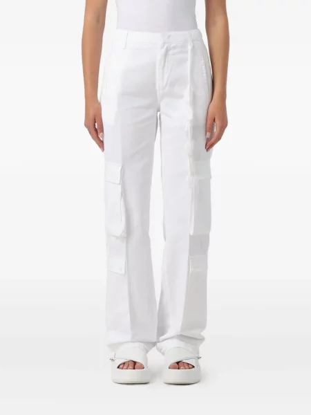 Pantaloni cargo Dondup cu chihlimbar alb