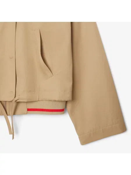 Lacoste Kurtka Oversize Z Kołnierzykiem Polo beżowa
