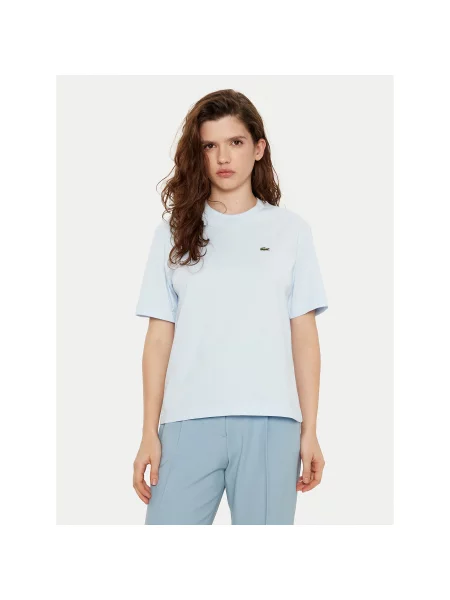 Lacoste majica za žene od pamuka plava