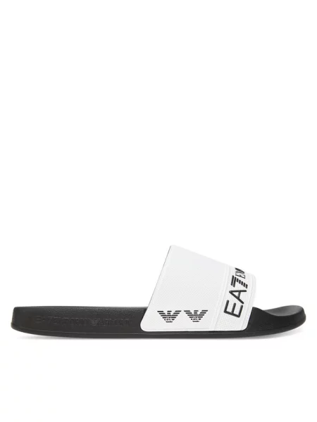 Klapki Emporio Armani białe