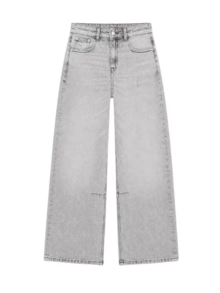 Calvin Klein Džíny Barrel Fit stone grey wash šedé