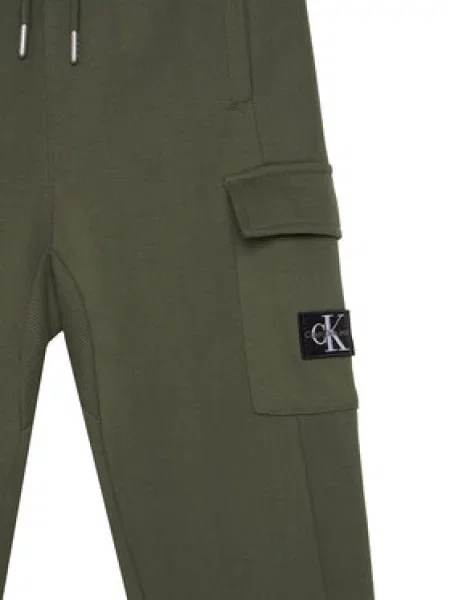 Calvin Klein Jeans Sportinės kelnės Badge žalia