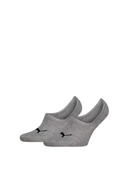 PUMA Stopki unisex z wysokim wycięciem 2 pary Akcesoria szary