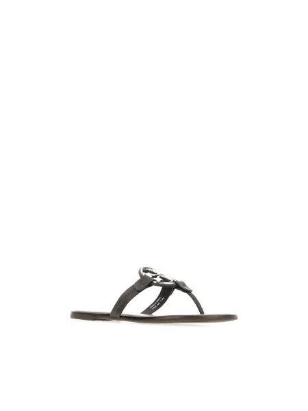 Klapki Tory Burch brązowe