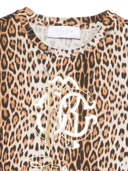 Koszulka dziecięca Roberto Cavalli brązowa