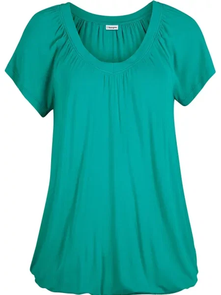T-shirt z mieszanki zielona