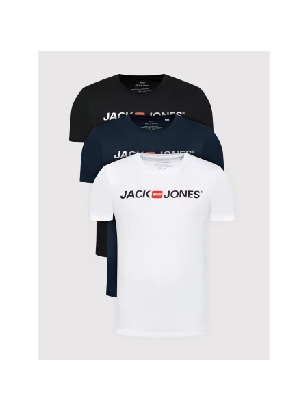 Jack&Jones Набір з 3 футболок Corp Logo Кольоровий Slim Fit