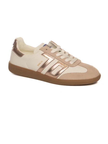 Sneakersy Back70 skórzane beżowe