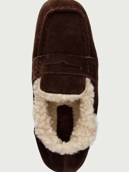 Posa női velúr loafer Penny Loafer barna