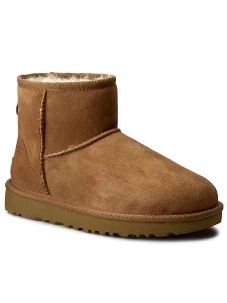 Классические мини дутики Ugg коричневые