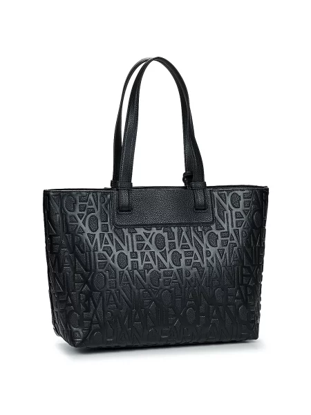 Geantă shopper Armani negru
