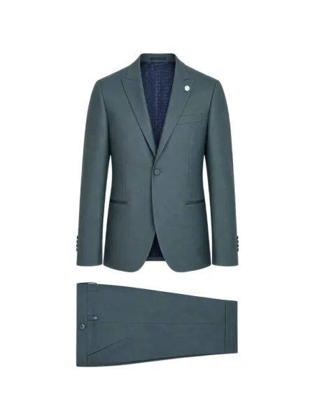 Costum Ramon Sanjurjo cu rever verde